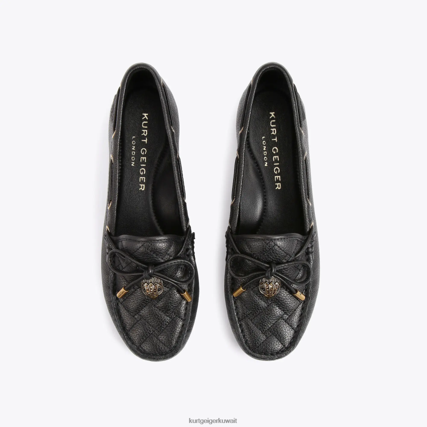 كيلووات Kurt Geiger نحيف حذاء موكاسين نسر لندن أسود X06PDH355 | أحذية