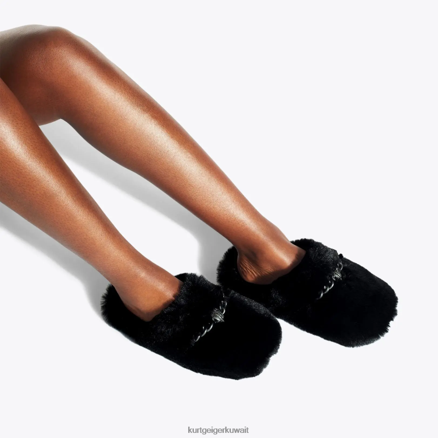 كيلووات Kurt Geiger نحيف لندن تشيلسي النعال أسود X06PDH358 | أحذية