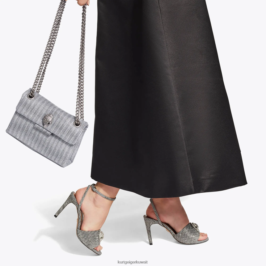 كيلووات Kurt Geiger نحيف قماش لندن ميني كنسينغتون فضة X06PDH35 | أكياس