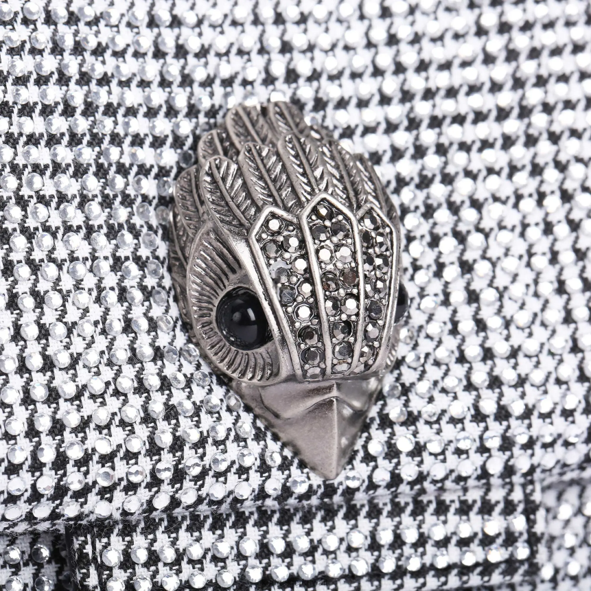 كيلووات Kurt Geiger نحيف قماش لندن ميني كنسينغتون فضة X06PDH35 | أكياس