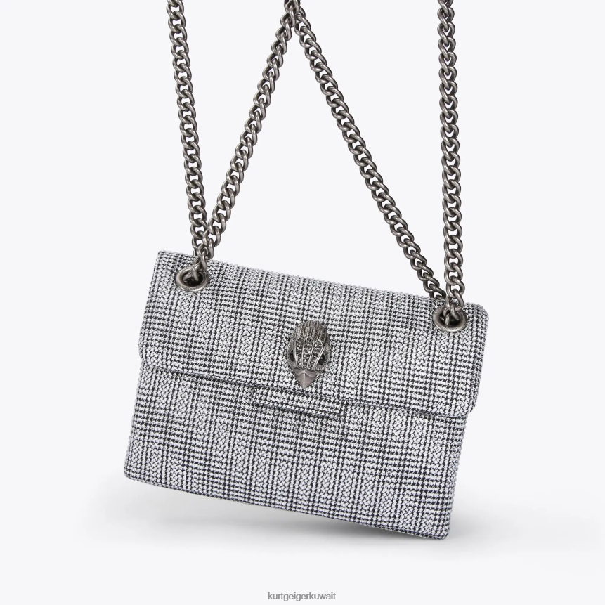 كيلووات Kurt Geiger نحيف قماش لندن ميني كنسينغتون فضة X06PDH35 | أكياس