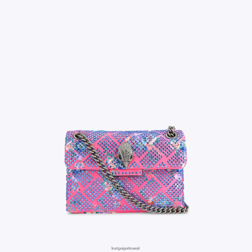 كيلووات Kurt Geiger نحيف قماش لندن ميني كنسينغتون مزيج وردي X06PDH36 | أكياس