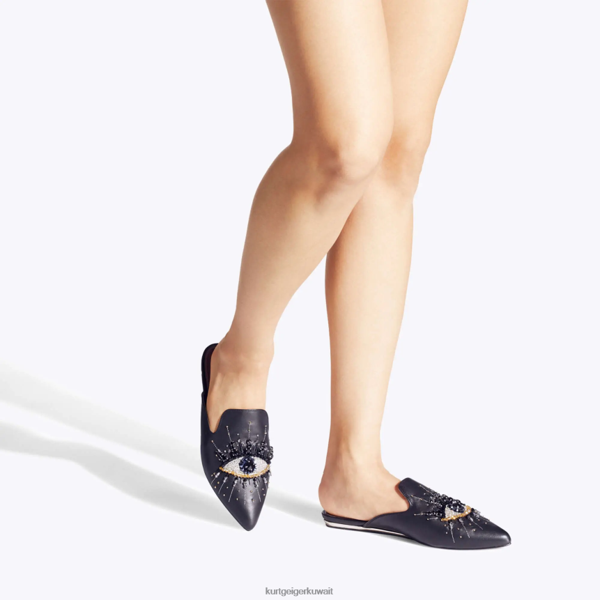 كيلووات Kurt Geiger نحيف عين الزيتون لندن أسود X06PDH360 | أحذية