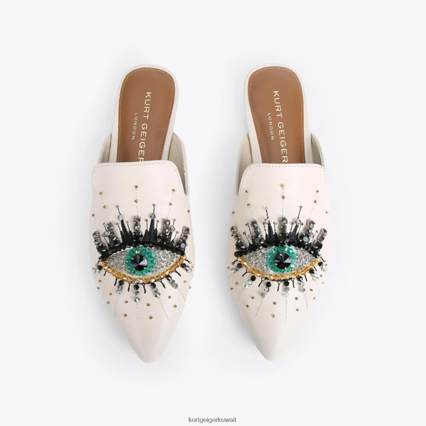 كيلووات Kurt Geiger نحيف عين الزيتون لندن عظم X06PDH367 | أحذية