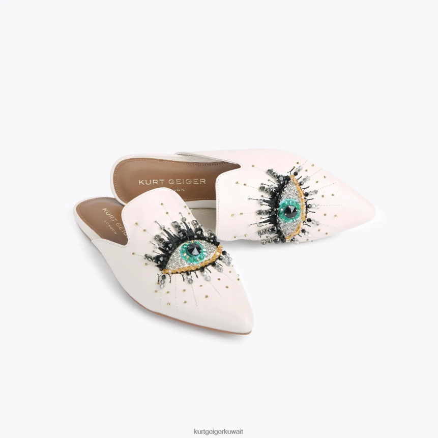 كيلووات Kurt Geiger نحيف عين الزيتون لندن عظم X06PDH367 | أحذية