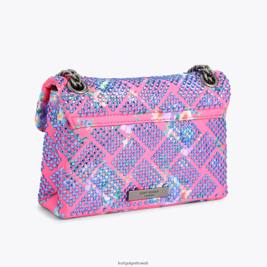 كيلووات Kurt Geiger نحيف قماش لندن ميني كنسينغتون مزيج وردي X06PDH36 | أكياس