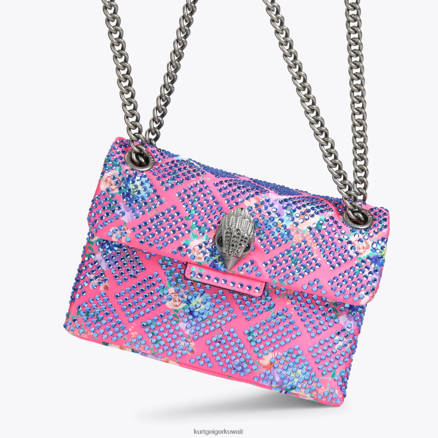 كيلووات Kurt Geiger نحيف قماش لندن ميني كنسينغتون مزيج وردي X06PDH36 | أكياس