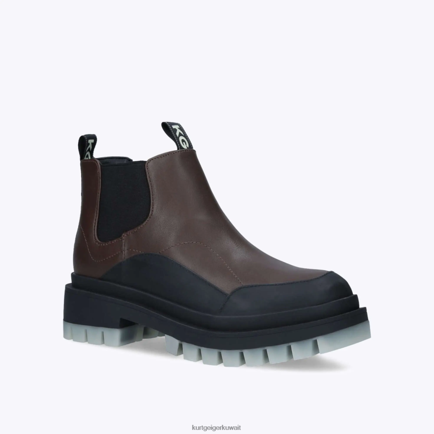 كيلووات Kurt Geiger نحيف لندن تعقب تشيلسي بني X06PDH374 | أحذية