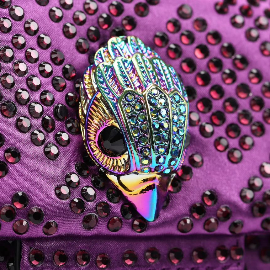 كيلووات Kurt Geiger نحيف قماش لندن ميني كنسينغتون أرجواني X06PDH37 | أكياس