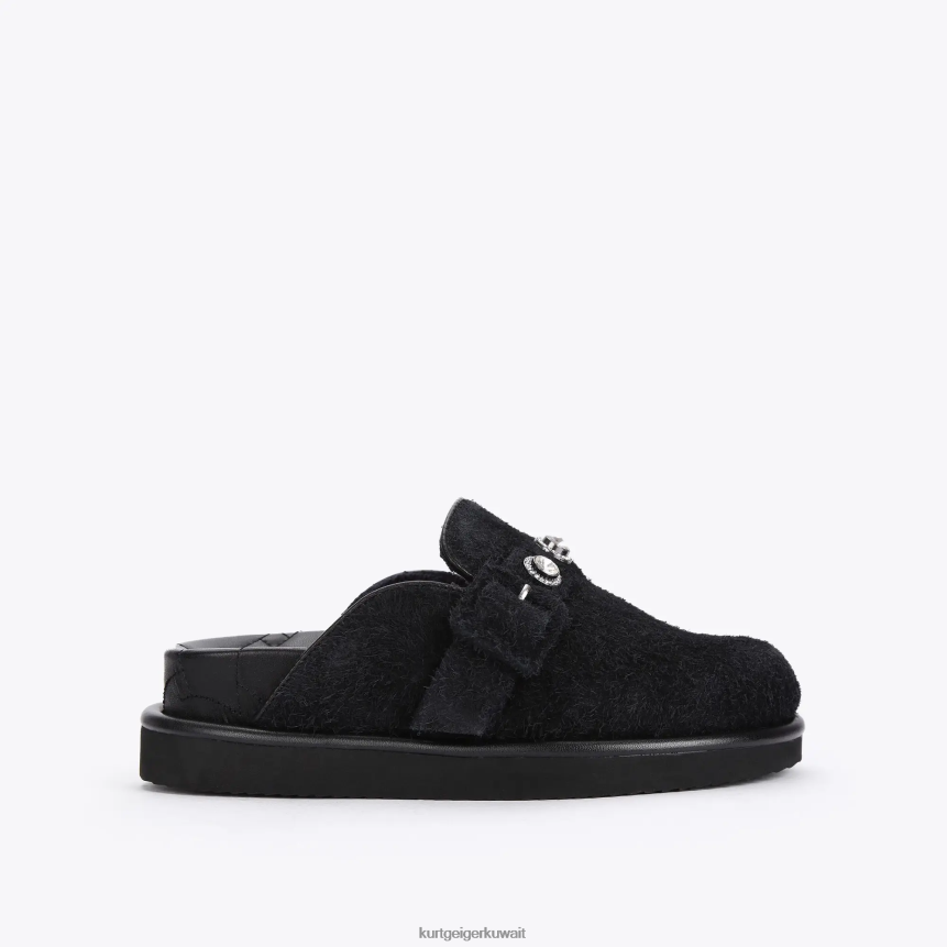 كيلووات Kurt Geiger نحيف لندن أورسون كريستال بغل أسود X06PDH384 | أحذية