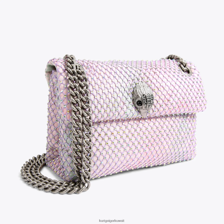 كيلووات Kurt Geiger نحيف قماش لندن ميني كنسينغتون مزيج معدني X06PDH38 | أكياس