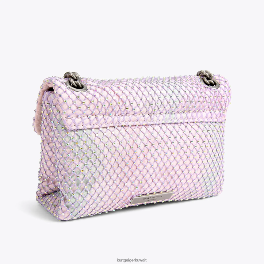 كيلووات Kurt Geiger نحيف قماش لندن ميني كنسينغتون مزيج معدني X06PDH38 | أكياس