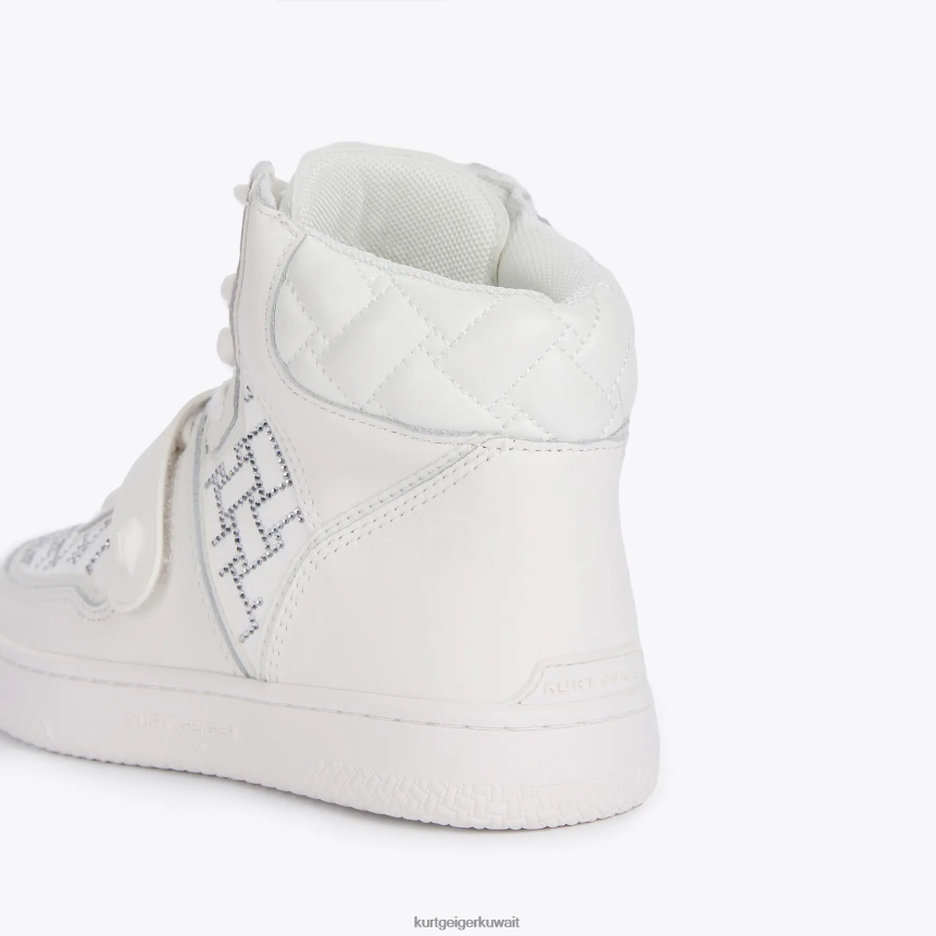 كيلووات Kurt Geiger نحيف لندن تراث الكريستال أبيض X06PDH391 | أحذية