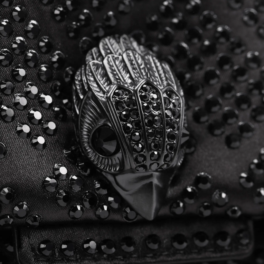 كيلووات Kurt Geiger نحيف قماش لندن ميني كنسينغتون أسود X06PDH40 | أكياس