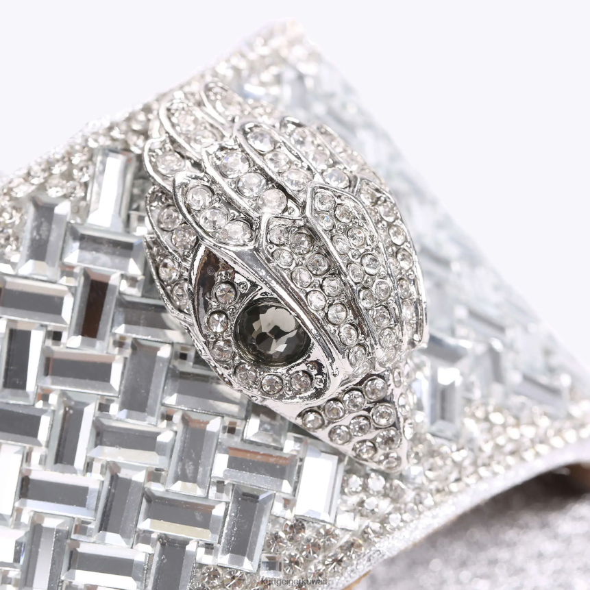 كيلووات Kurt Geiger نحيف صندل لندن كنسينغتون مزيج الفضة X06PDH412 | أحذية