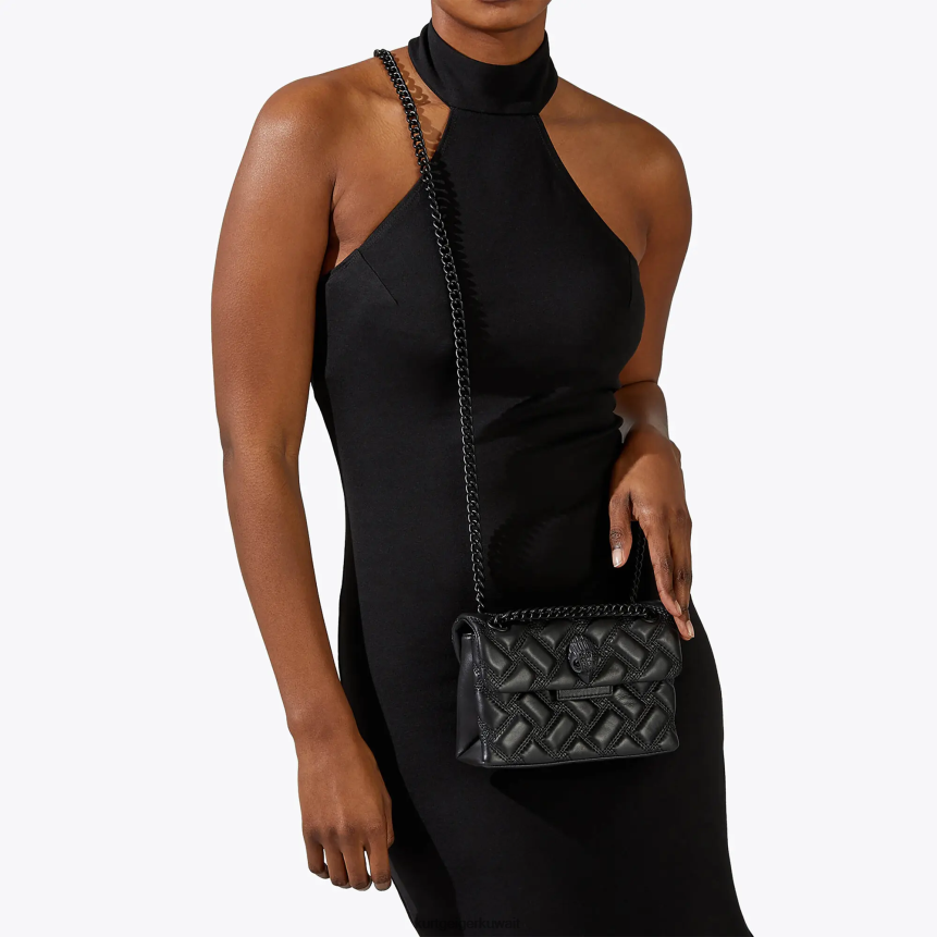 كيلووات Kurt Geiger نحيف لندن ميني كنسينغتون في لندن منقوع أسود X06PDH41 | أكياس