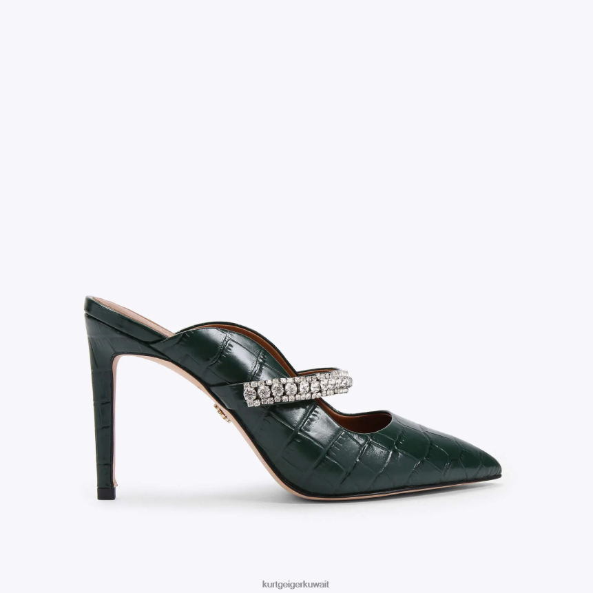 كيلووات Kurt Geiger نحيف دوق لندن أخضر غامق X06PDH422 | أحذية