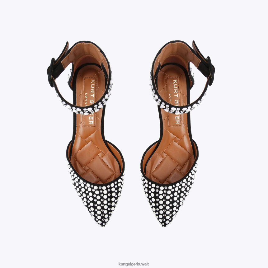 كيلووات Kurt Geiger نحيف لندن برلنغتون أسود أبيض X06PDH423 | أحذية