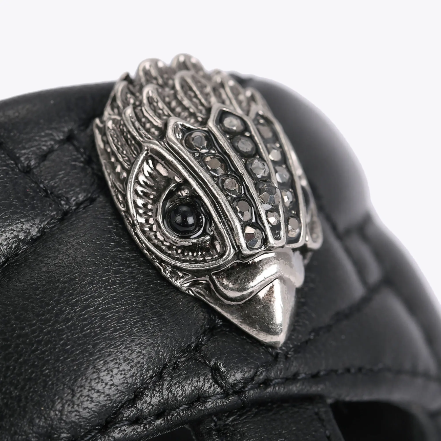 كيلووات Kurt Geiger نحيف لندن كينسينغتون تي بار مكتنزة أسود X06PDH431 | أحذية