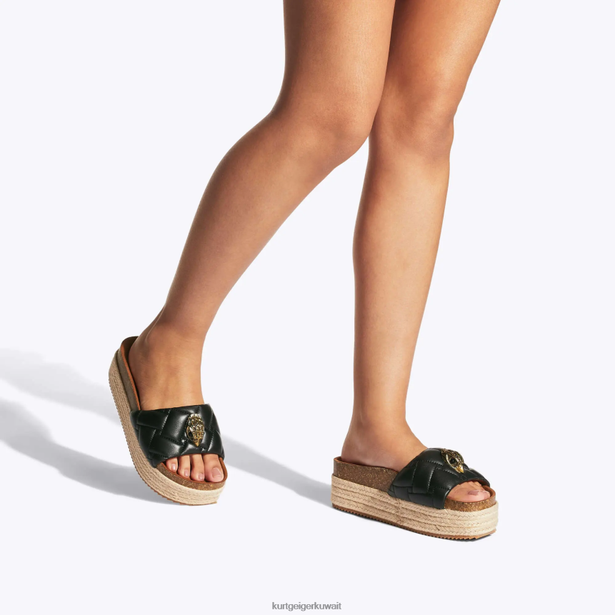 كيلووات Kurt Geiger نحيف لندن كينسينغتون فلاتفورم أسود X06PDH439 | أحذية