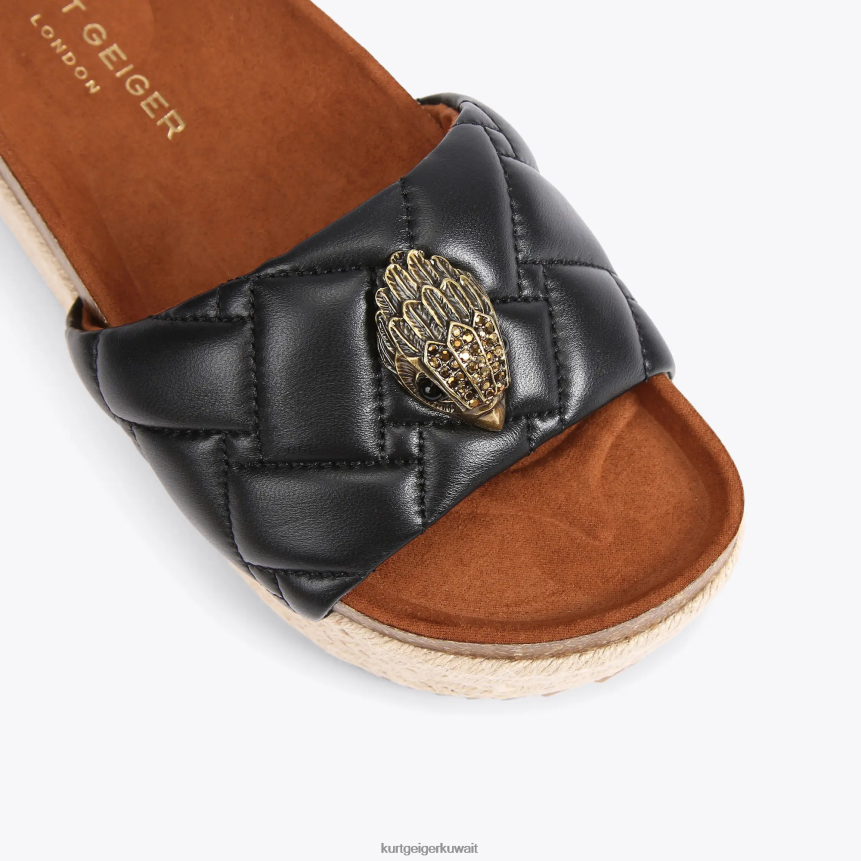 كيلووات Kurt Geiger نحيف لندن كينسينغتون فلاتفورم أسود X06PDH439 | أحذية