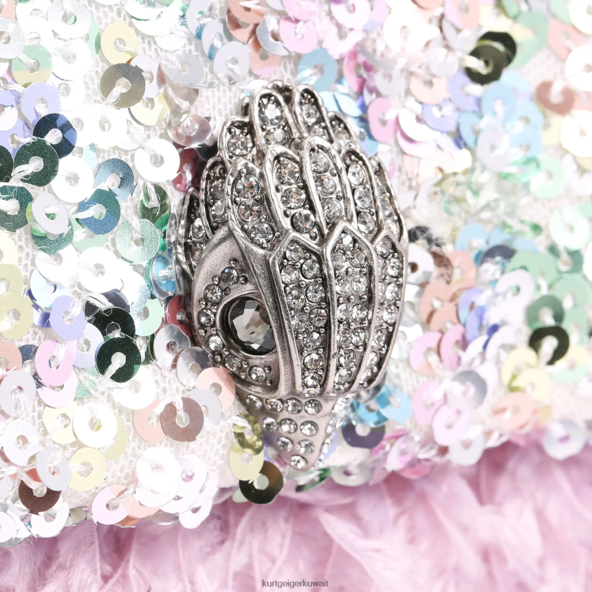 كيلووات Kurt Geiger نحيف لندن الترتر المتوسطة كنسينغتون في لندن مزيج وردي X06PDH43 | أكياس