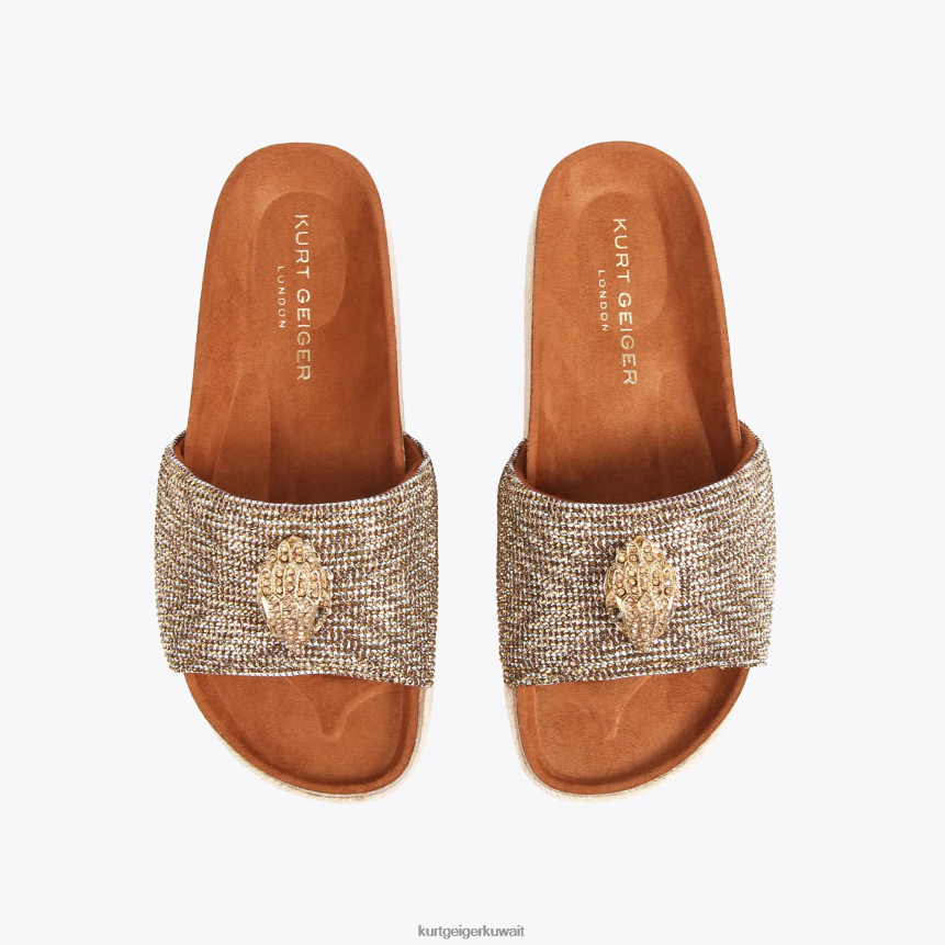 كيلووات Kurt Geiger نحيف لندن كينسينغتون فلاتفورم اللون البيج X06PDH440 | أحذية