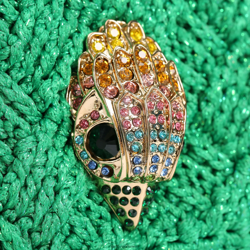 كيلووات Kurt Geiger نحيف لندن الكروشيه هامش كينسينغتون أخضر X06PDH45 | أكياس