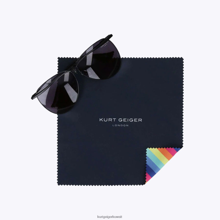 كيلووات Kurt Geiger نحيف النظارات الشمسية لندن النسر الطيار أسود X06PDH465 | مُكَمِّلات