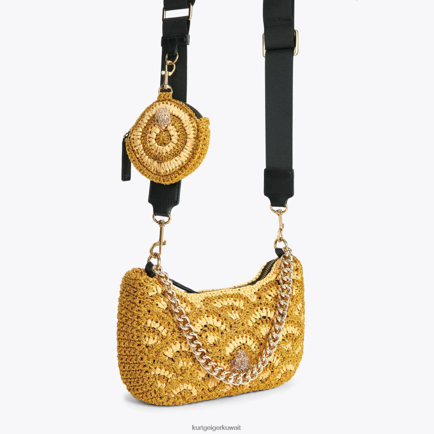 كيلووات Kurt Geiger نحيف لندن كروشيه كروس متعددة ذهب X06PDH471 | أكياس