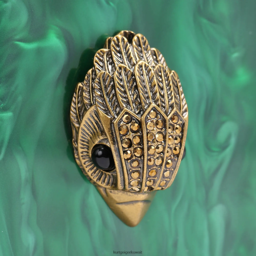 كيلووات Kurt Geiger نحيف مخلب صندوق فواكه لندن أخضر X06PDH476 | أكياس