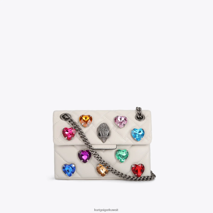 كيلووات Kurt Geiger نحيف حقيبة لندن ميني كنسينغتون لاف عظم X06PDH51 | أكياس