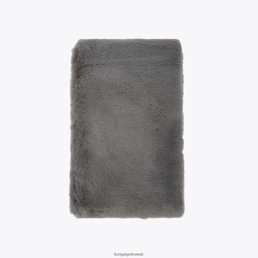 كيلووات Kurt Geiger نحيف وشاح الخشخاش لندن رمادي X06PDH511 | مُكَمِّلات