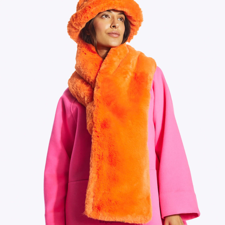 كيلووات Kurt Geiger نحيف وشاح الخشخاش لندن البرتقالي X06PDH513 | مُكَمِّلات