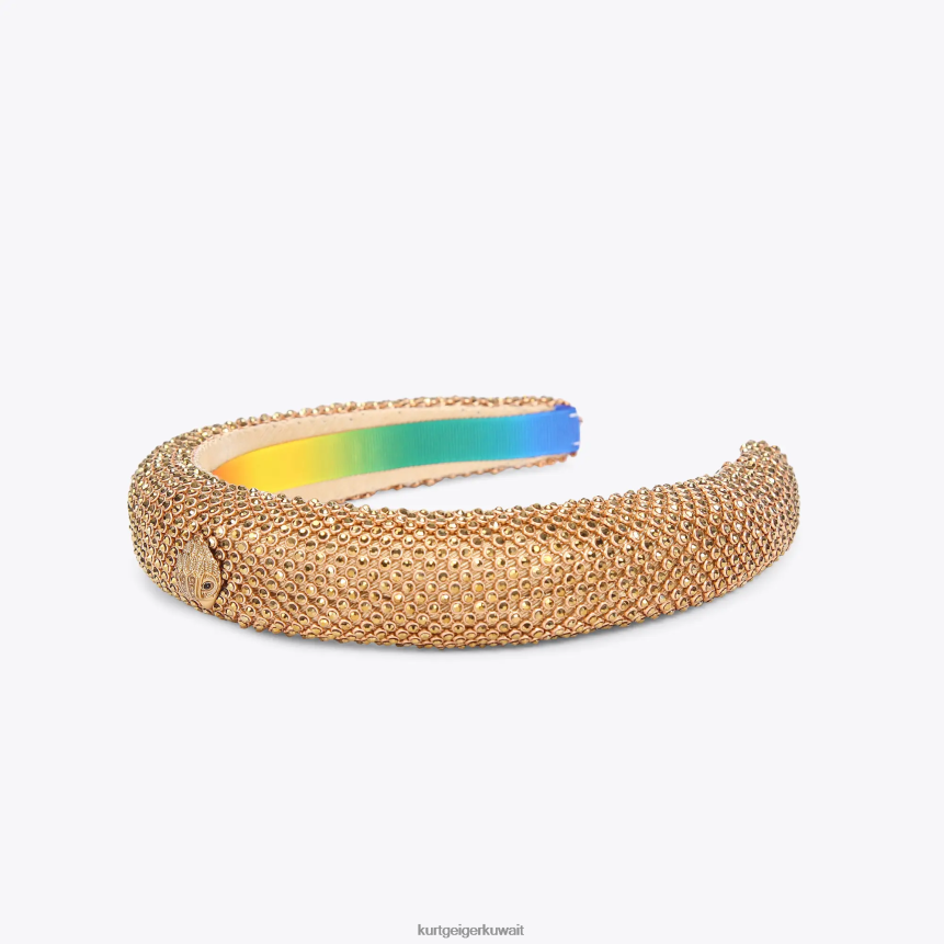 كيلووات Kurt Geiger نحيف لندن الكريستال عقال ذهب X06PDH515 | مُكَمِّلات