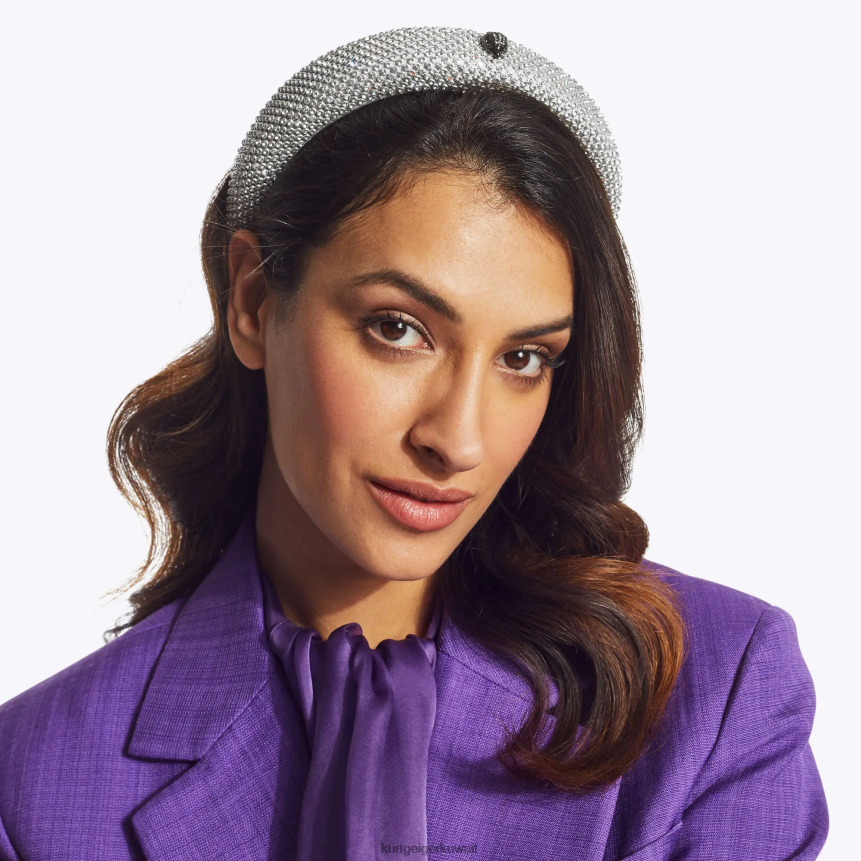 كيلووات Kurt Geiger نحيف لندن الكريستال عقال فضة X06PDH516 | مُكَمِّلات