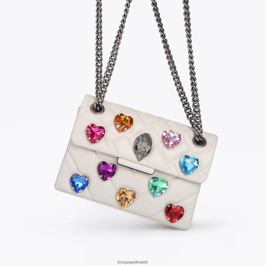 كيلووات Kurt Geiger نحيف حقيبة لندن ميني كنسينغتون لاف عظم X06PDH51 | أكياس