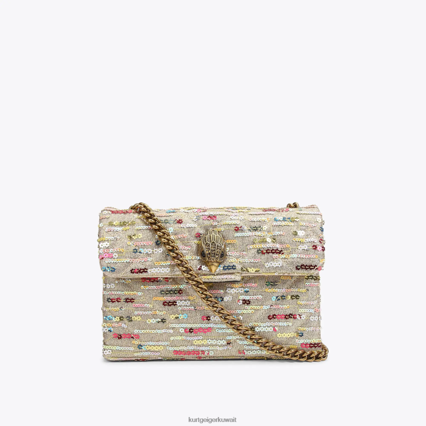 كيلووات Kurt Geiger نحيف لندن لوركس وسط كنسينغتون مزيج الذهب X06PDH52 | أكياس