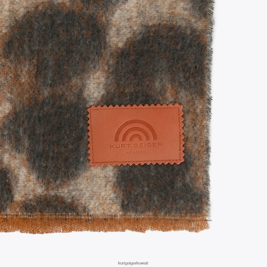 كيلووات Kurt Geiger نحيف وشاح غزل لندن منتصف البني X06PDH520 | مُكَمِّلات