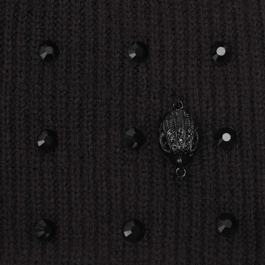 كيلووات Kurt Geiger نحيف قبعة كريستال لندن أسود X06PDH521 | مُكَمِّلات