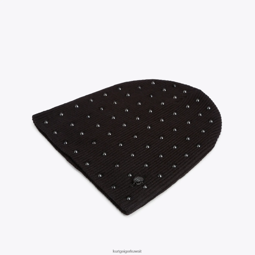 كيلووات Kurt Geiger نحيف قبعة كريستال لندن أسود X06PDH521 | مُكَمِّلات