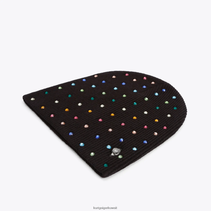 كيلووات Kurt Geiger نحيف قبعة كريستال لندن أسود آخر X06PDH522 | مُكَمِّلات