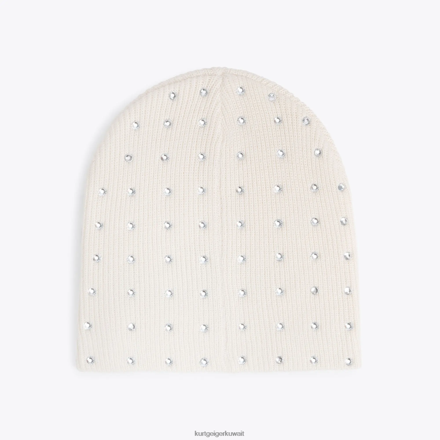 كيلووات Kurt Geiger نحيف قبعة كريستال لندن عظم X06PDH523 | مُكَمِّلات