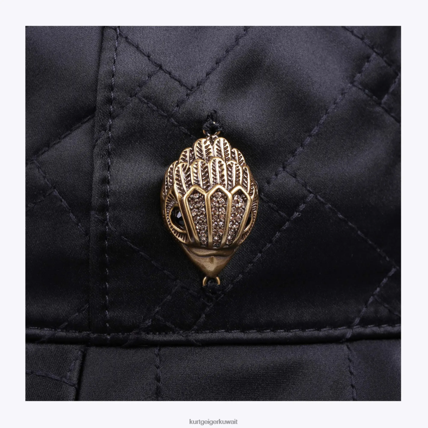 كيلووات Kurt Geiger نحيف قبعة دلو لندن كنسينغتون أسود X06PDH525 | مُكَمِّلات