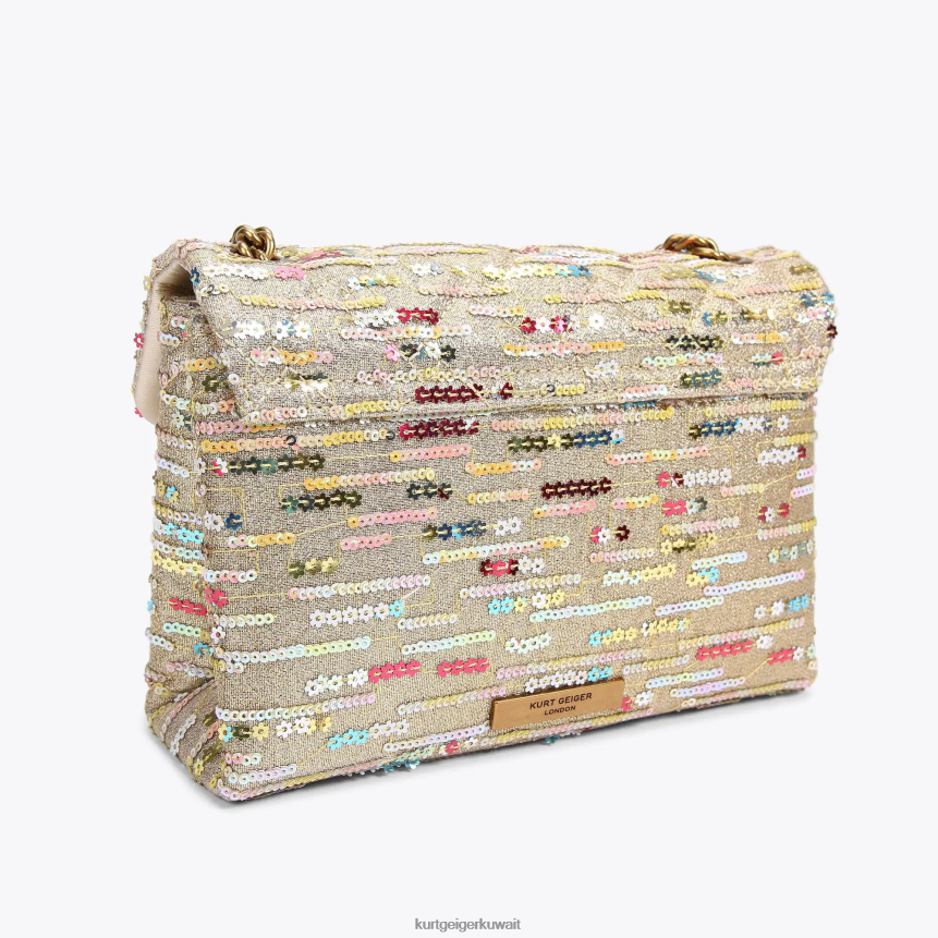 كيلووات Kurt Geiger نحيف لندن لوركس وسط كنسينغتون مزيج الذهب X06PDH52 | أكياس