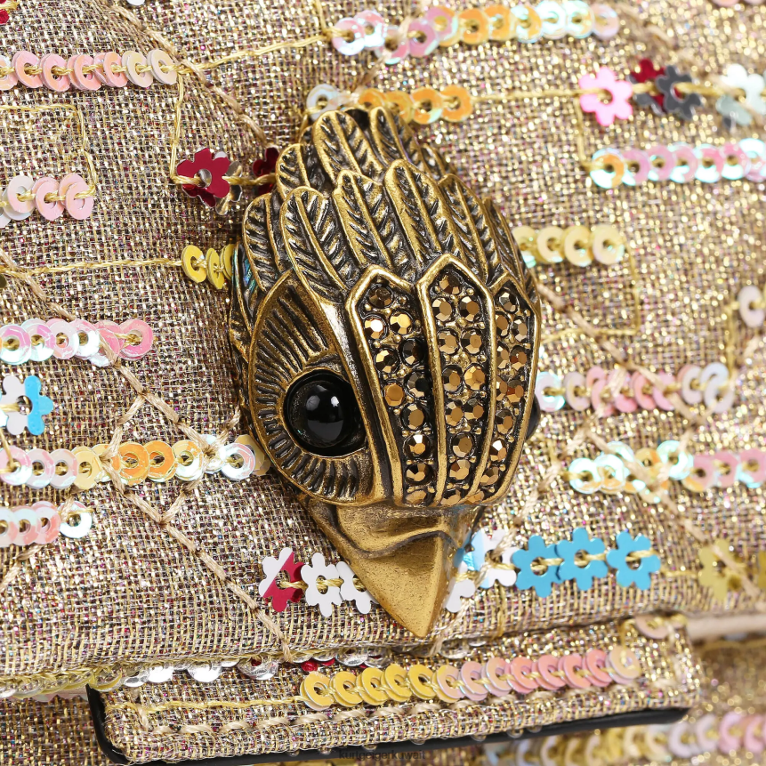 كيلووات Kurt Geiger نحيف لندن لوركس وسط كنسينغتون مزيج الذهب X06PDH52 | أكياس