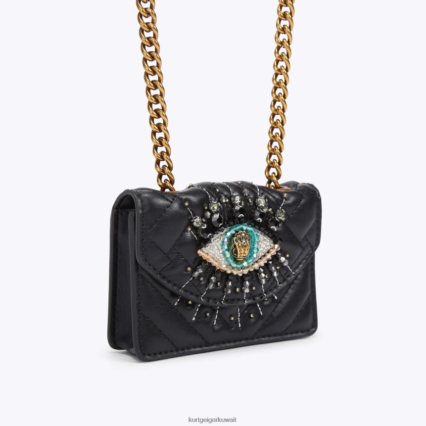 كيلووات Kurt Geiger نحيف عين لندن مايكرو كنسينغتون أسود X06PDH53 | أكياس