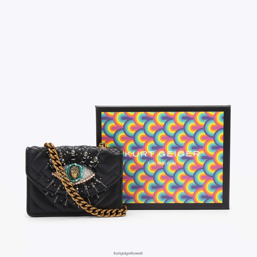 كيلووات Kurt Geiger نحيف عين لندن مايكرو كنسينغتون أسود X06PDH53 | أكياس