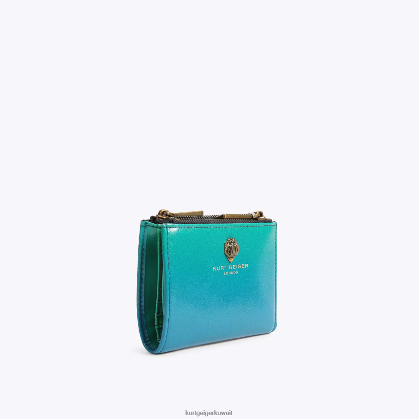 كيلووات Kurt Geiger نحيف لندن محفظة صغيرة شورديتش أخضر X06PDH556 | أكياس