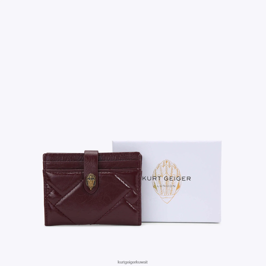 كيلووات Kurt Geiger نحيف لندن حامل بطاقات متعدد ناعم خمر X06PDH558 | أكياس